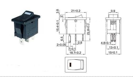 船型的開(kāi)關(guān)怎么接線(xiàn)法 下圖_360問(wèn)答