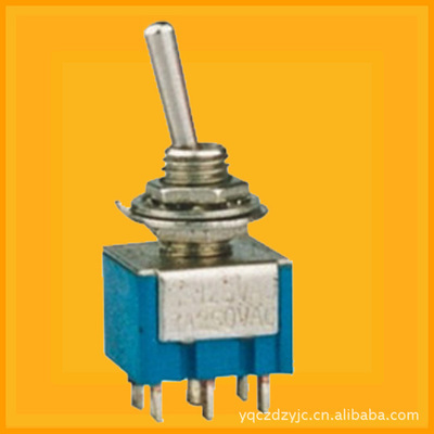 【供應中小型優質鈕子開關/撥動開關/六腳搖頭開關/搖臂開關】價格,廠家,圖片,電工開關,樂清市創展電子-